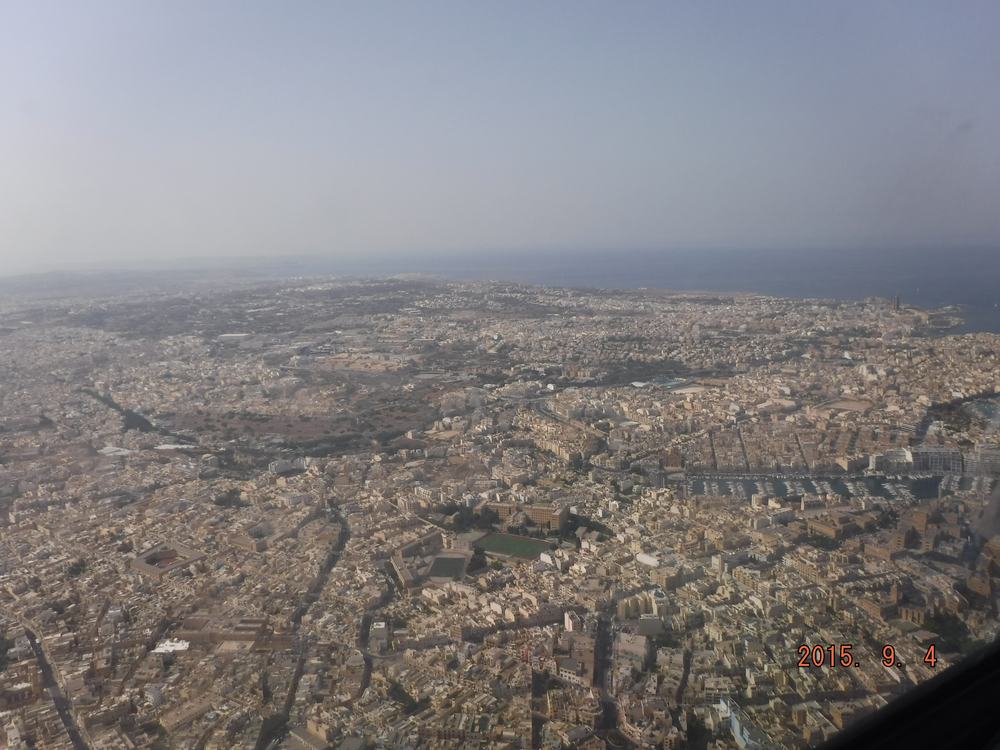 Ariel view of Malta from the South