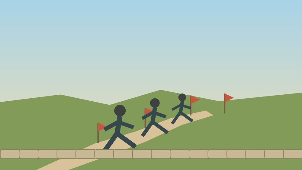 Outdoor sport in rural Malta — original Nature Malta illustration